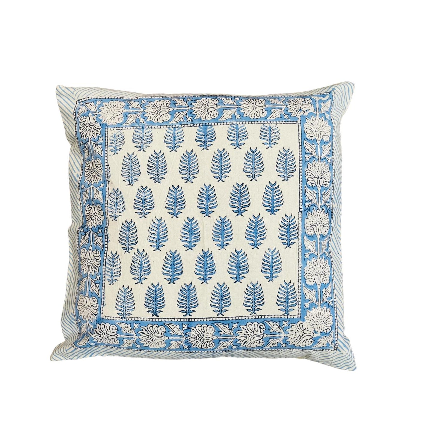 Cotton Cushion Cover Traditional Hand Block Printed Suitable for Bed Room,Living Room,Sofa Car Couch 16x16