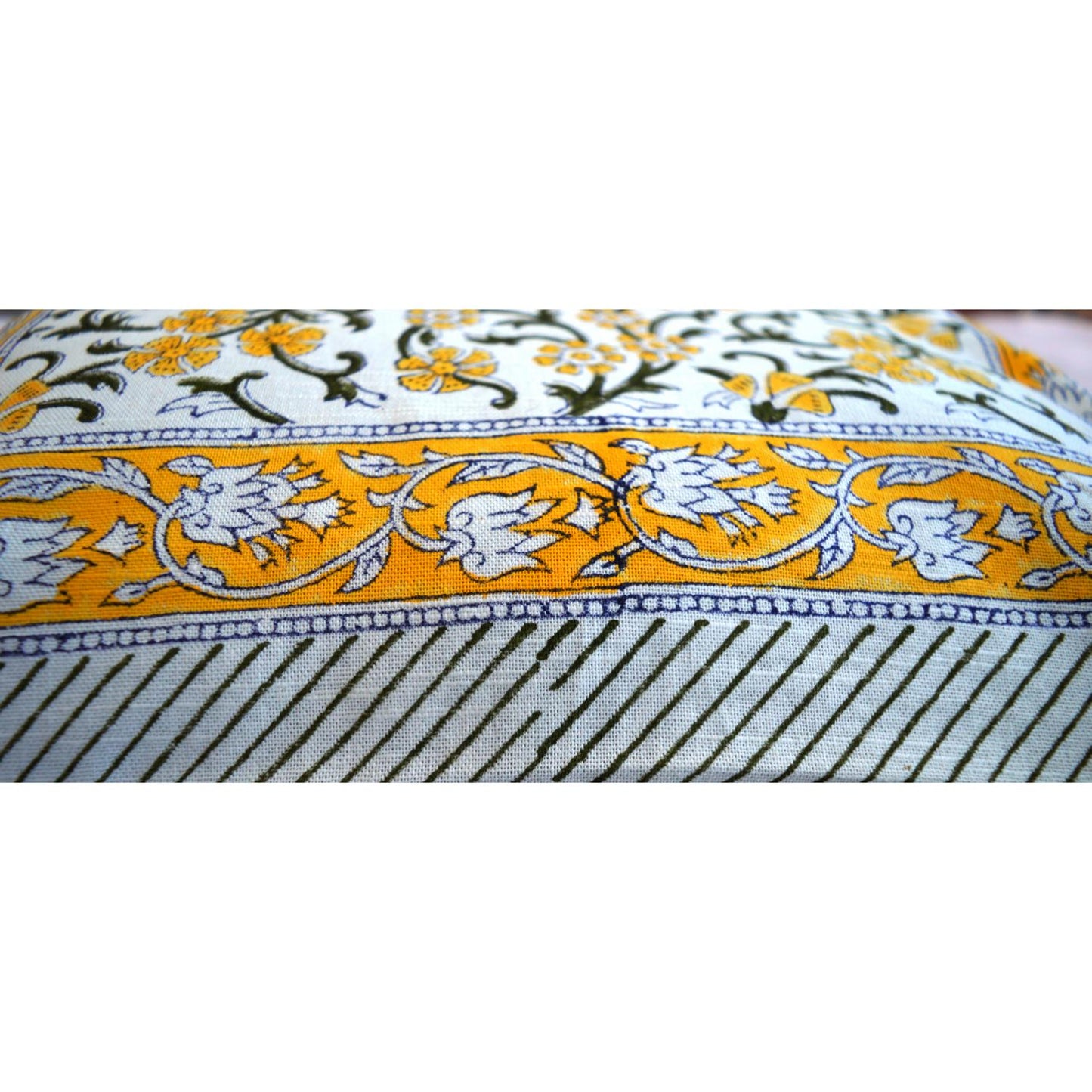 Cotton Cushion Cover Traditional Hand Block Printed Suitable for Bed Room,Living Room,Sofa Car Couch 16x16