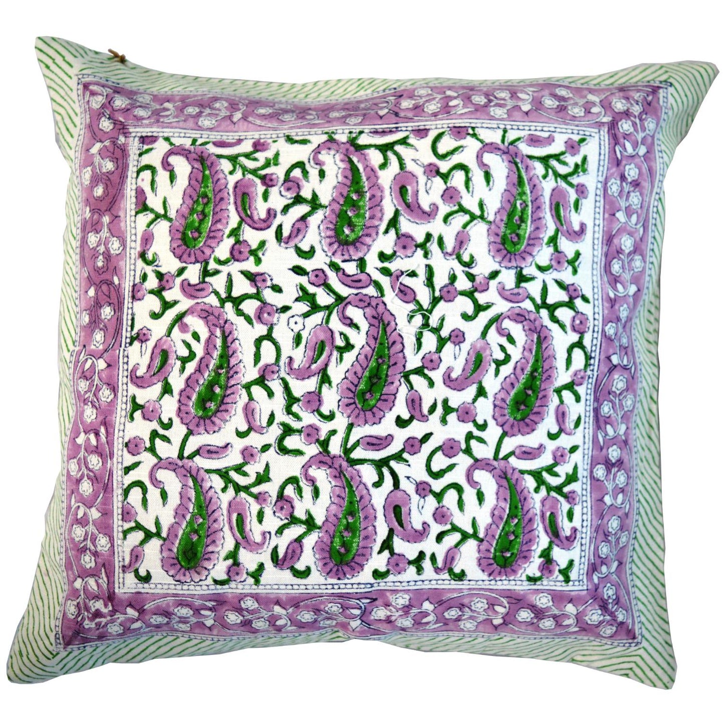 Cotton Cushion Cover Traditional Hand Block Printed Suitable for Bed Room,Living Room,Sofa Car Couch 16x16