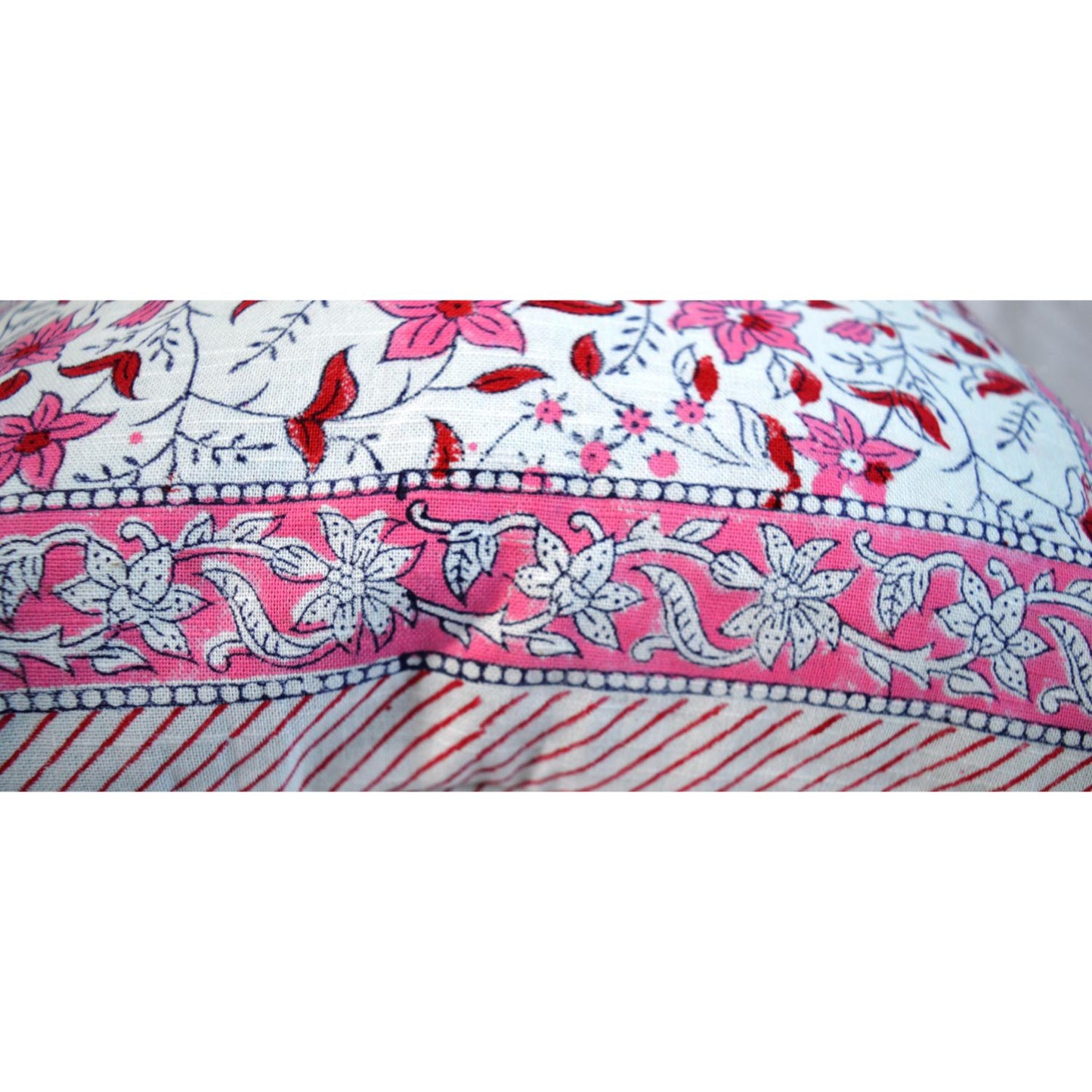 Cotton Cushion Cover Traditional Hand Block Printed Suitable for Bed Room,Living Room,Sofa Car Couch 16x16