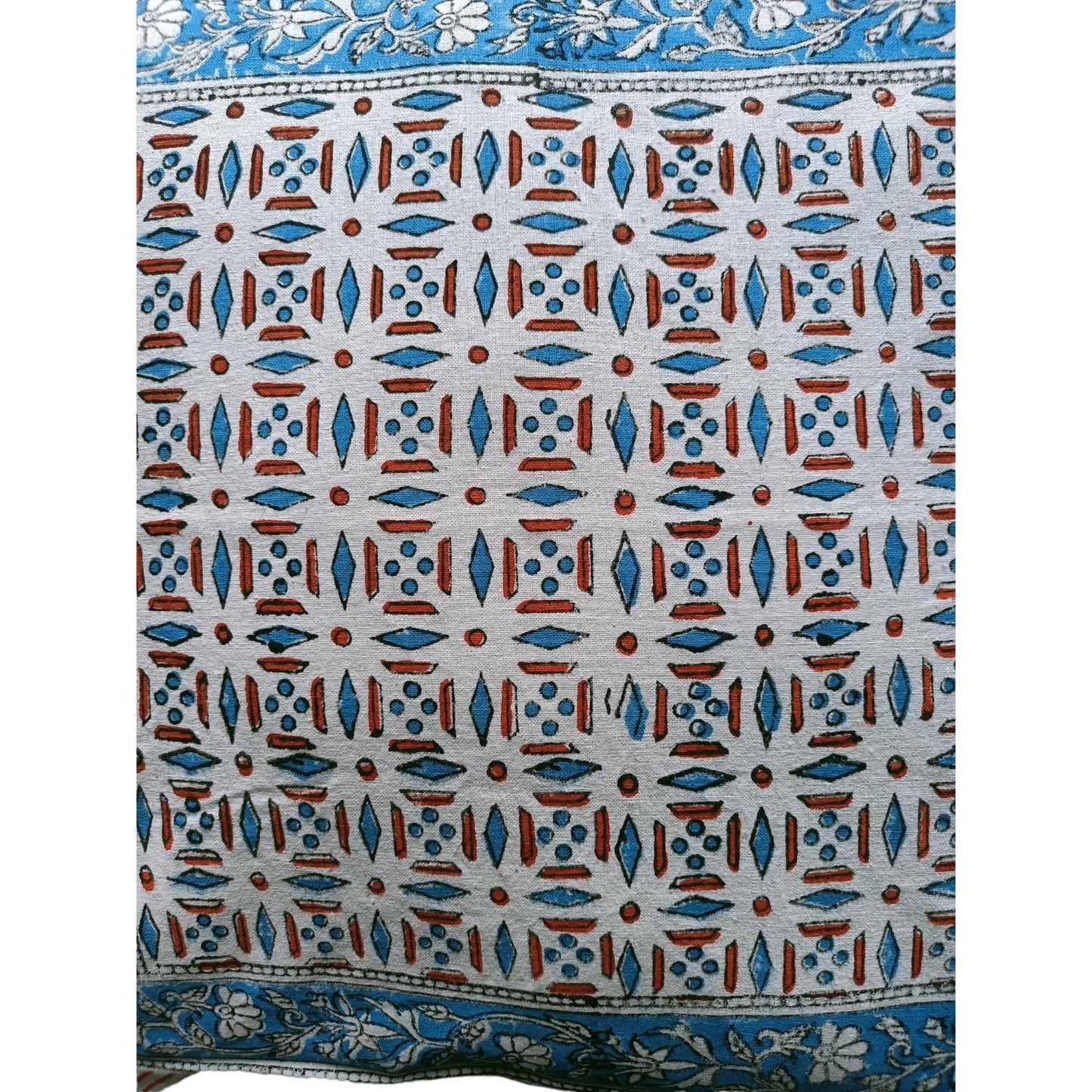 Cotton Cushion Cover Traditional Hand Block Printed Suitable for Bed Room,Living Room,Sofa Car Couch 16x16