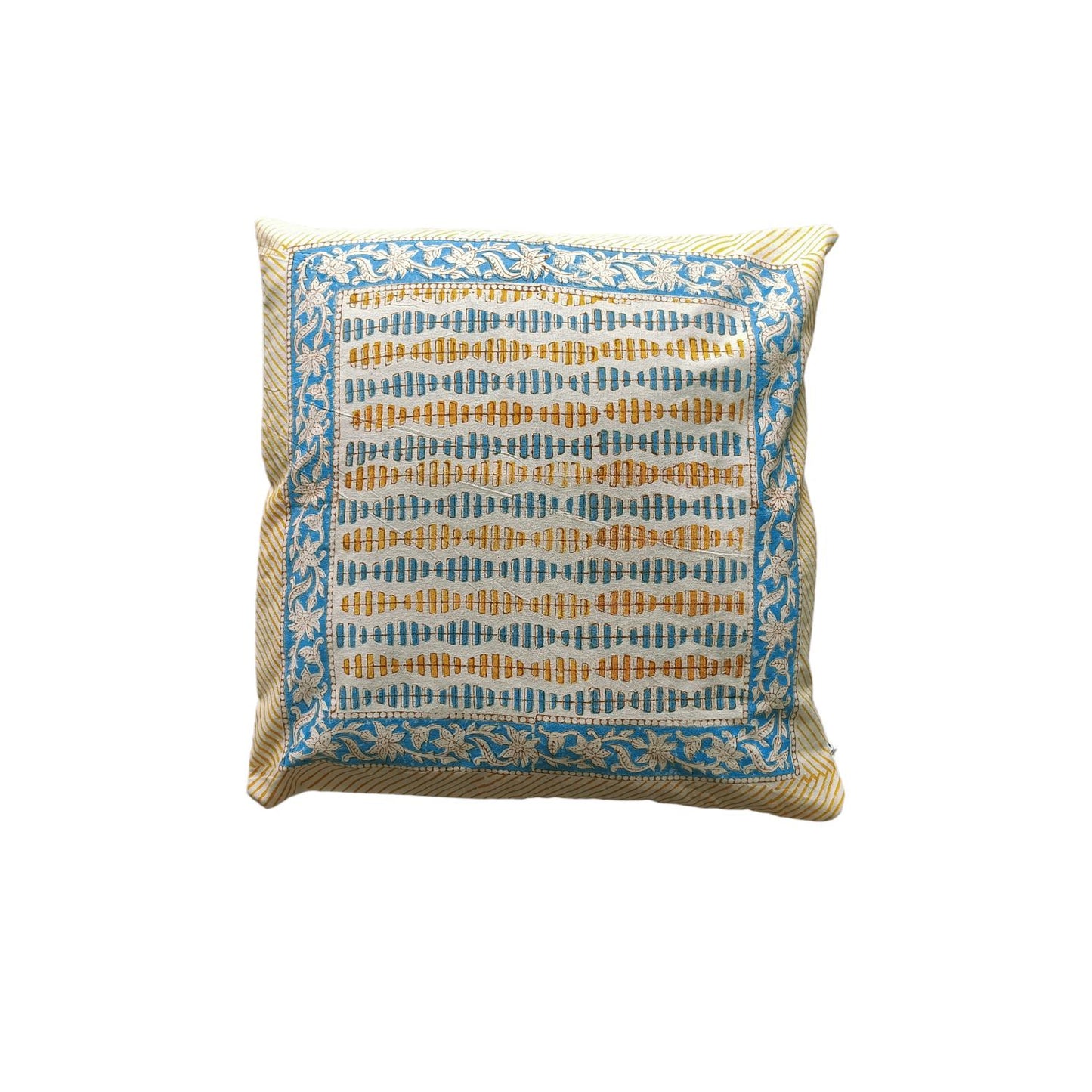 Cotton Cushion Cover Traditional Hand Block Printed Suitable for Bed Room,Living Room,Sofa Car Couch 16x16
