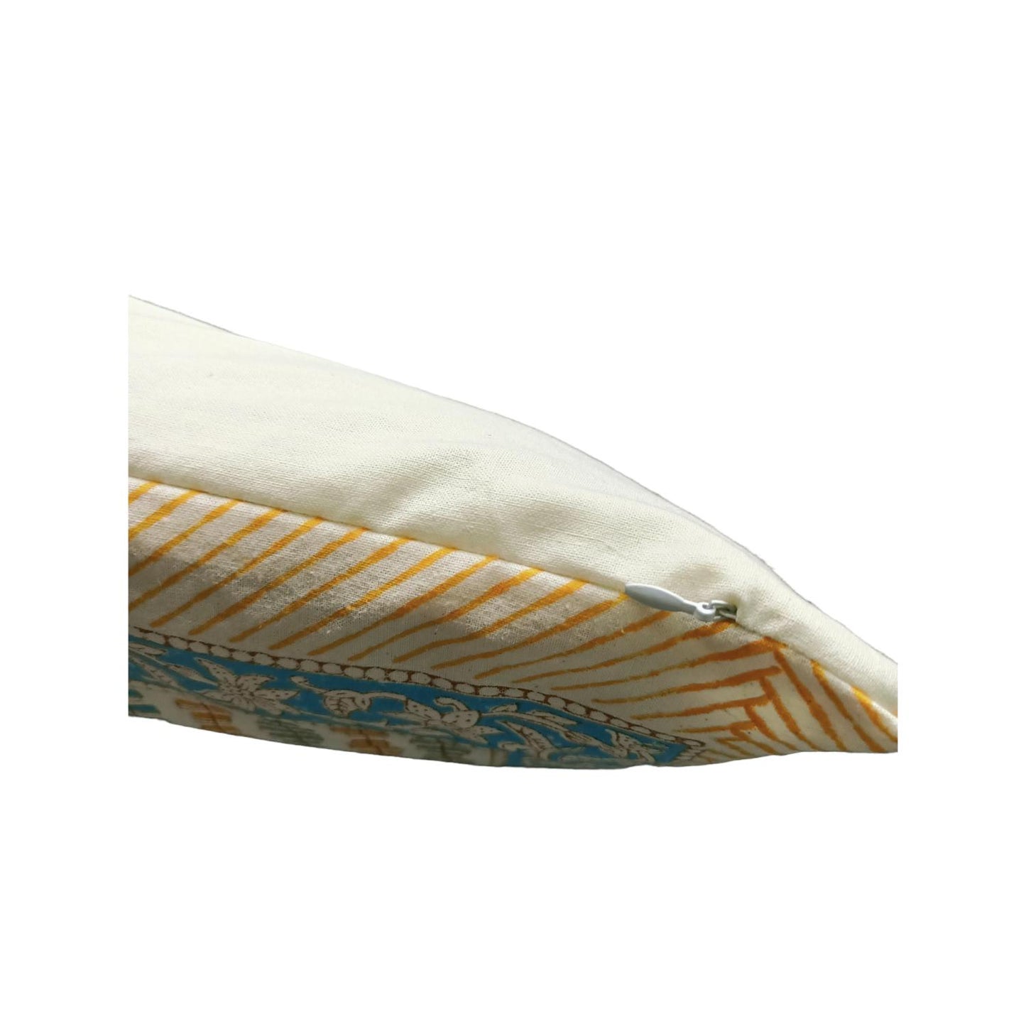 Cotton Cushion Cover Traditional Hand Block Printed Suitable for Bed Room,Living Room,Sofa Car Couch 16x16