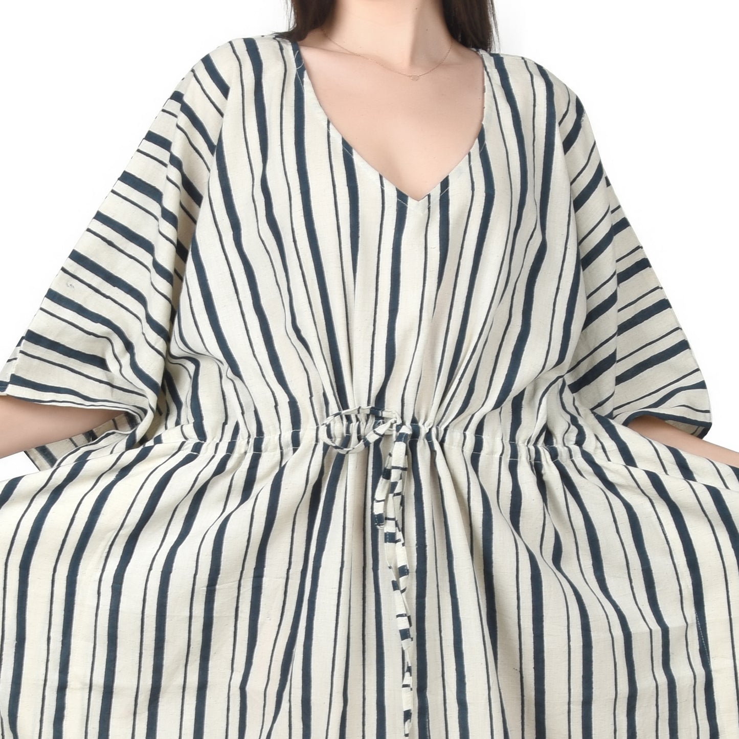 Hand Block Print Cotton Caftans For Women Free Size Vintage traditonal art Maxi gown sleepwear Night gown Kaftan dress