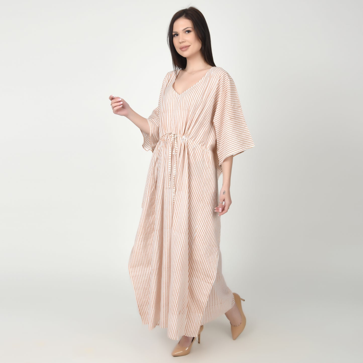 Hand Block Print Cotton Caftans For Women Free Size Vintage traditonal art Maxi gown sleepwear Night gown Kaftan dress