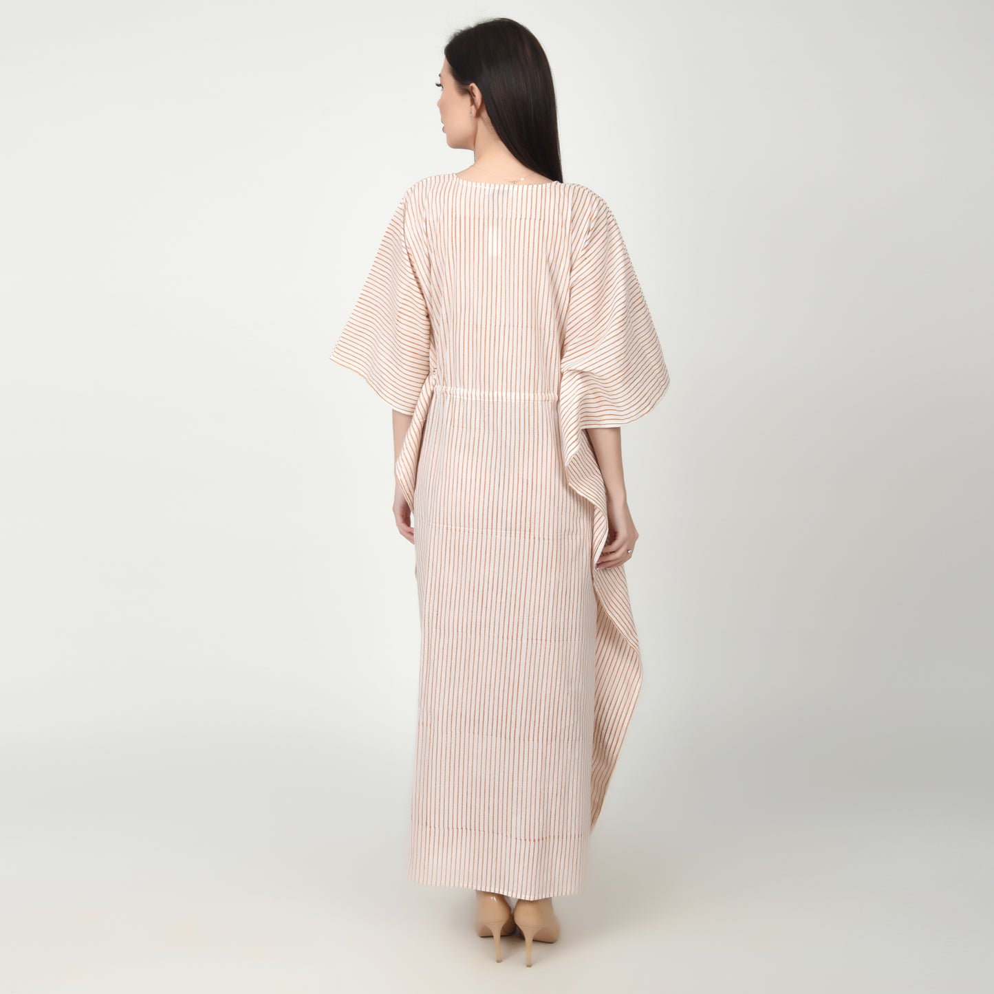 Hand Block Print Cotton Caftans For Women Free Size Vintage traditonal art Maxi gown sleepwear Night gown Kaftan dress
