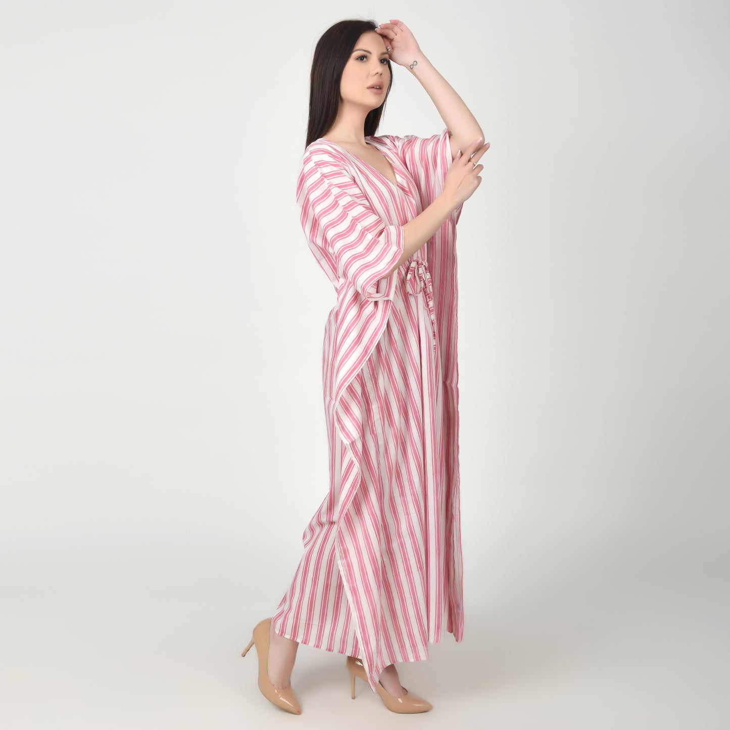 Hand Block Print Cotton Caftans For Women Free Size Vintage traditonal art Maxi gown sleepwear Night gown Kaftan dress