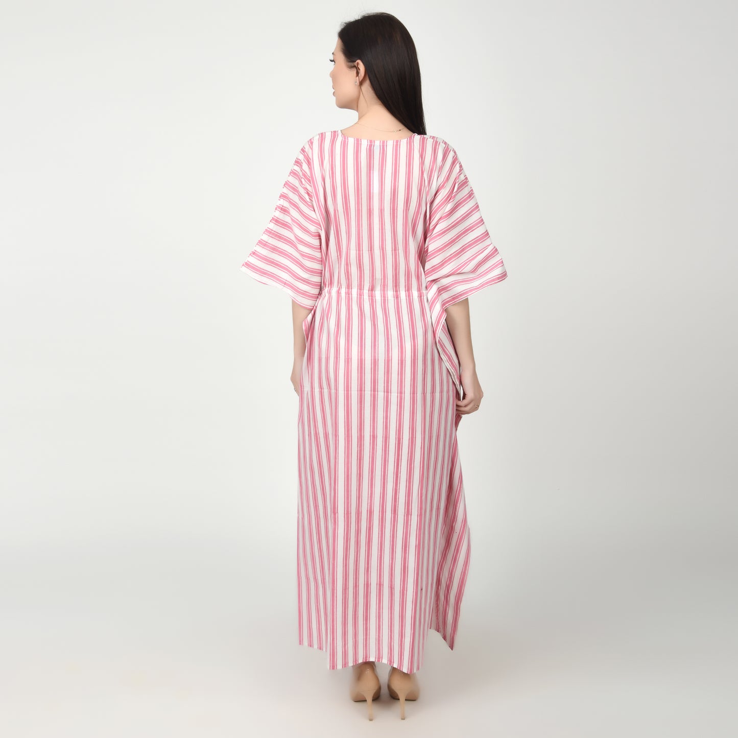 Hand Block Print Cotton Caftans For Women Free Size Vintage traditonal art Maxi gown sleepwear Night gown Kaftan dress