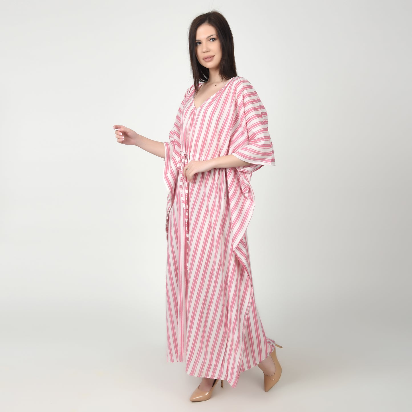 Hand Block Print Cotton Caftans For Women Free Size Vintage traditonal art Maxi gown sleepwear Night gown Kaftan dress