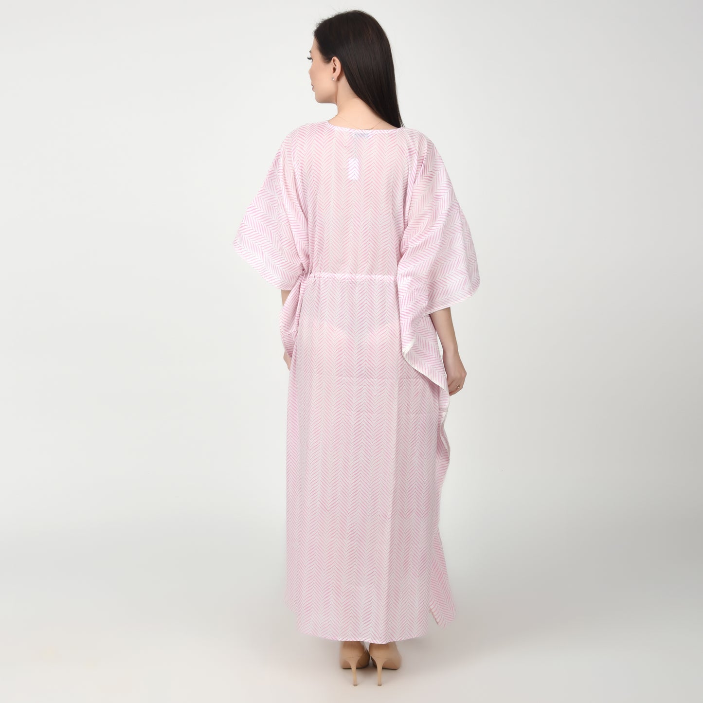 Hand Block Print Cotton Caftans For Women Free Size Vintage traditonal art Maxi gown sleepwear Night gown Kaftan dress