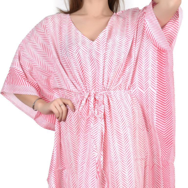 Hand Block Print Cotton Caftans For Women Free Size Vintage traditonal art Maxi gown sleepwear Night gown Kaftan dress
