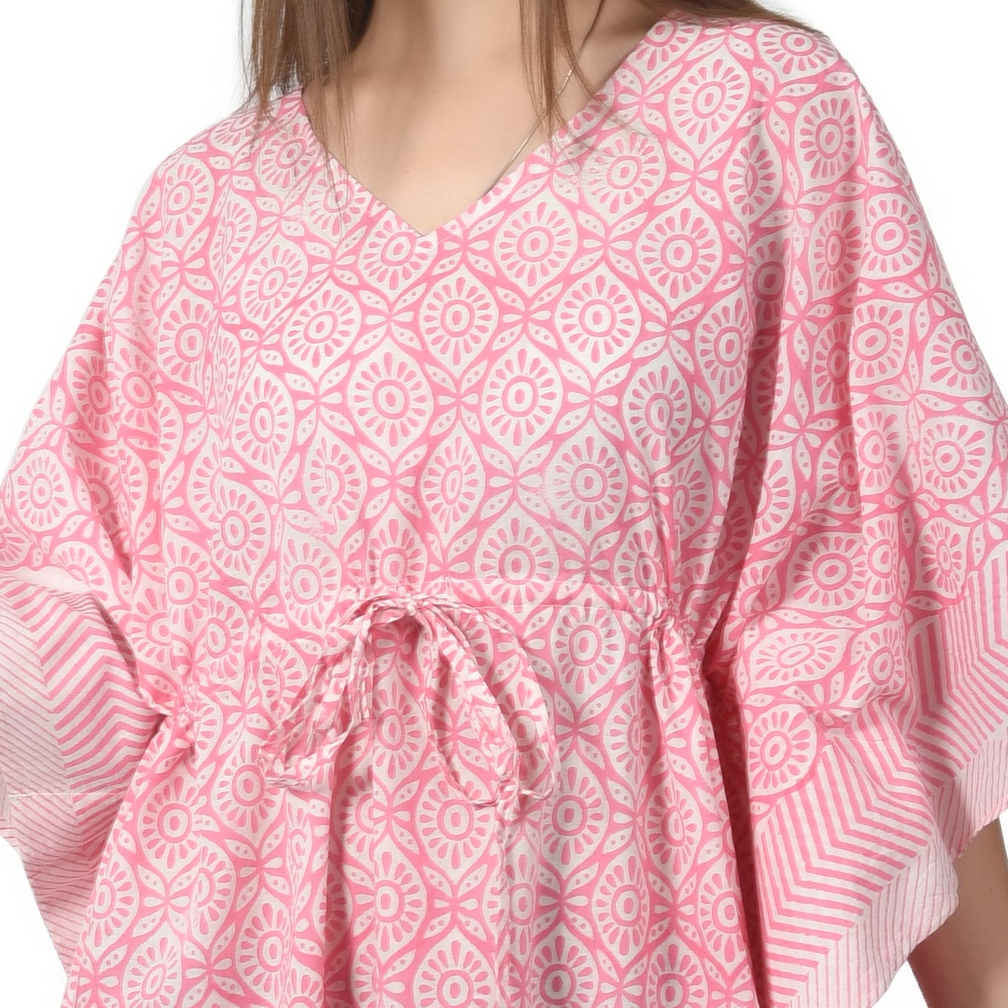 Hand Block Print Cotton Caftans For Women Free Size Vintage traditonal art Maxi gown sleepwear Night gown Kaftan dress