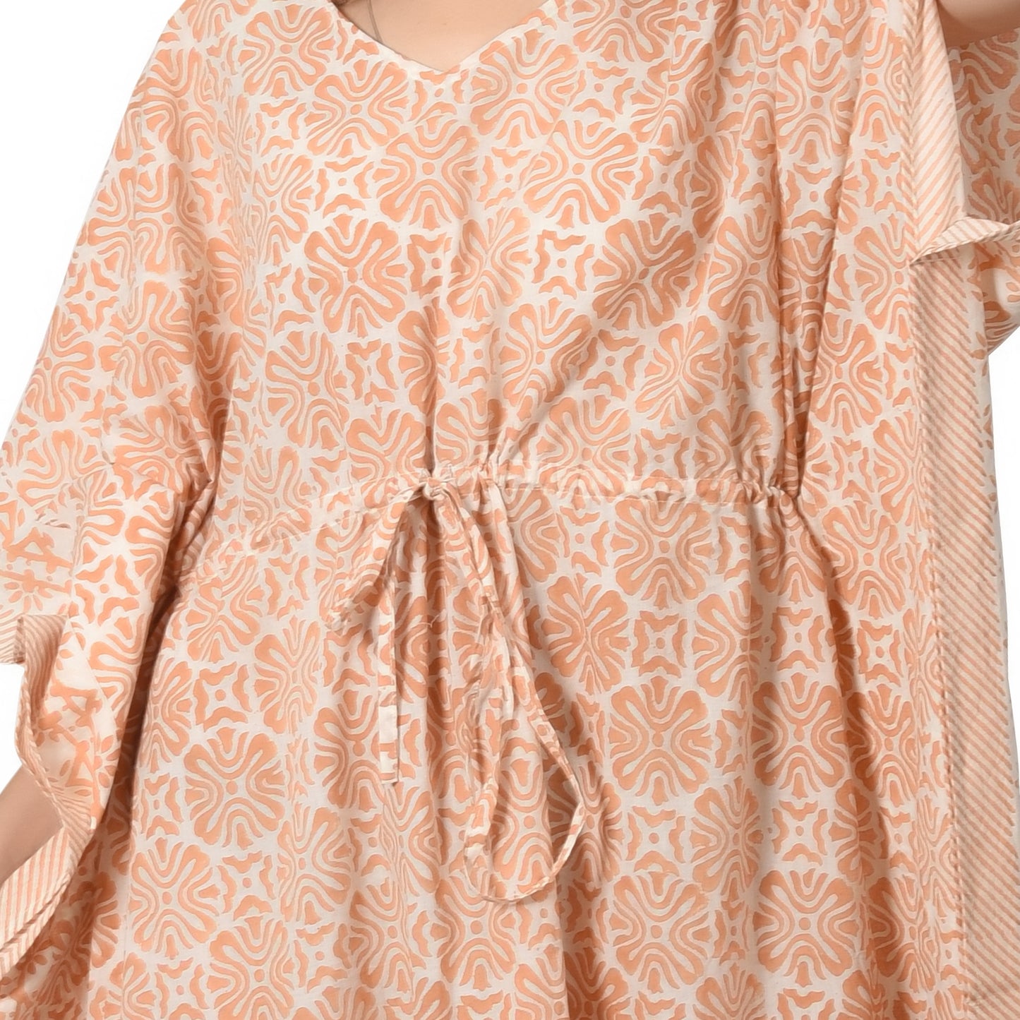 Hand Block Print Cotton Caftans For Women Free Size Vintage traditonal art Maxi gown sleepwear Night gown Kaftan dress