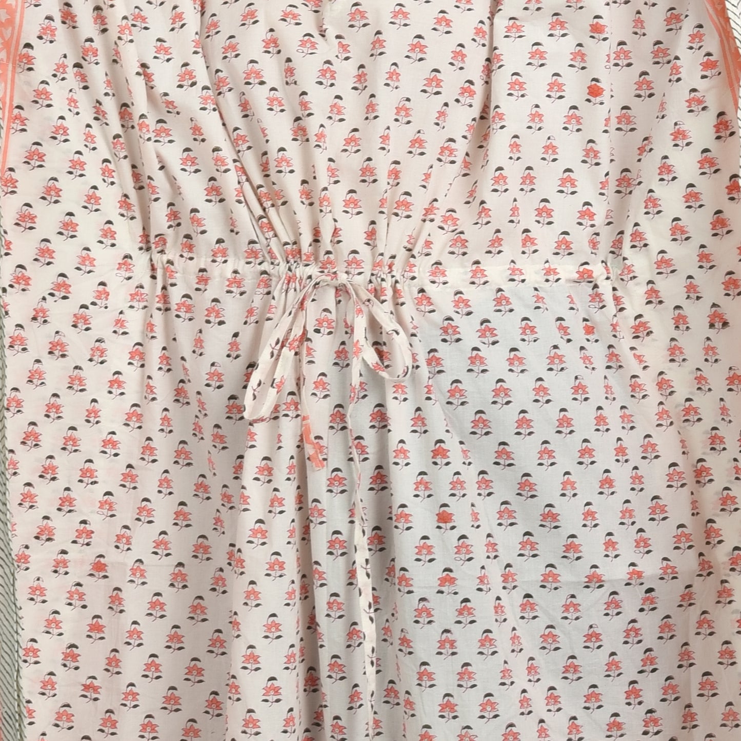 Hand Block Print Cotton Caftans For Women Free Size Vintage traditonal art Maxi gown sleepwear Night gown Kaftan dress