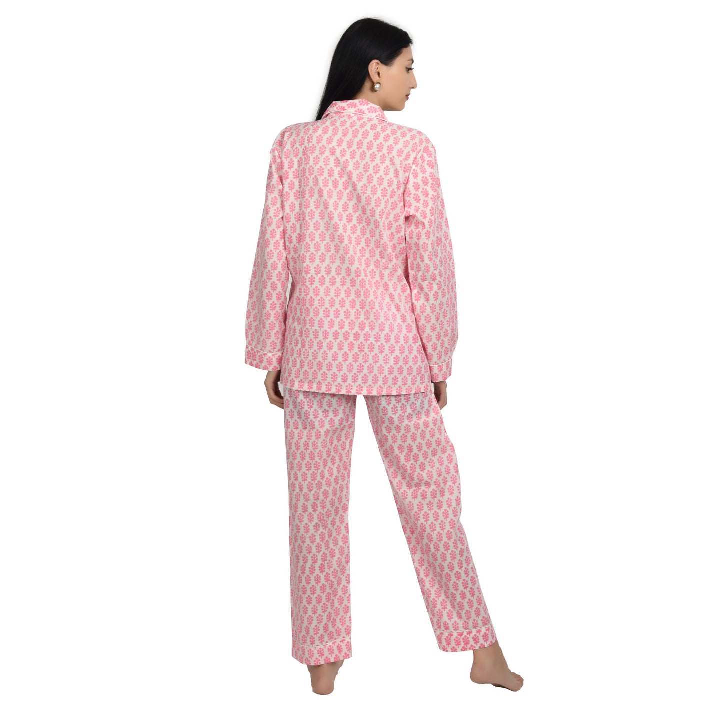 Block Print women PJ Set cotton print Night suits pajama set Traditional Color Print sleepwear set