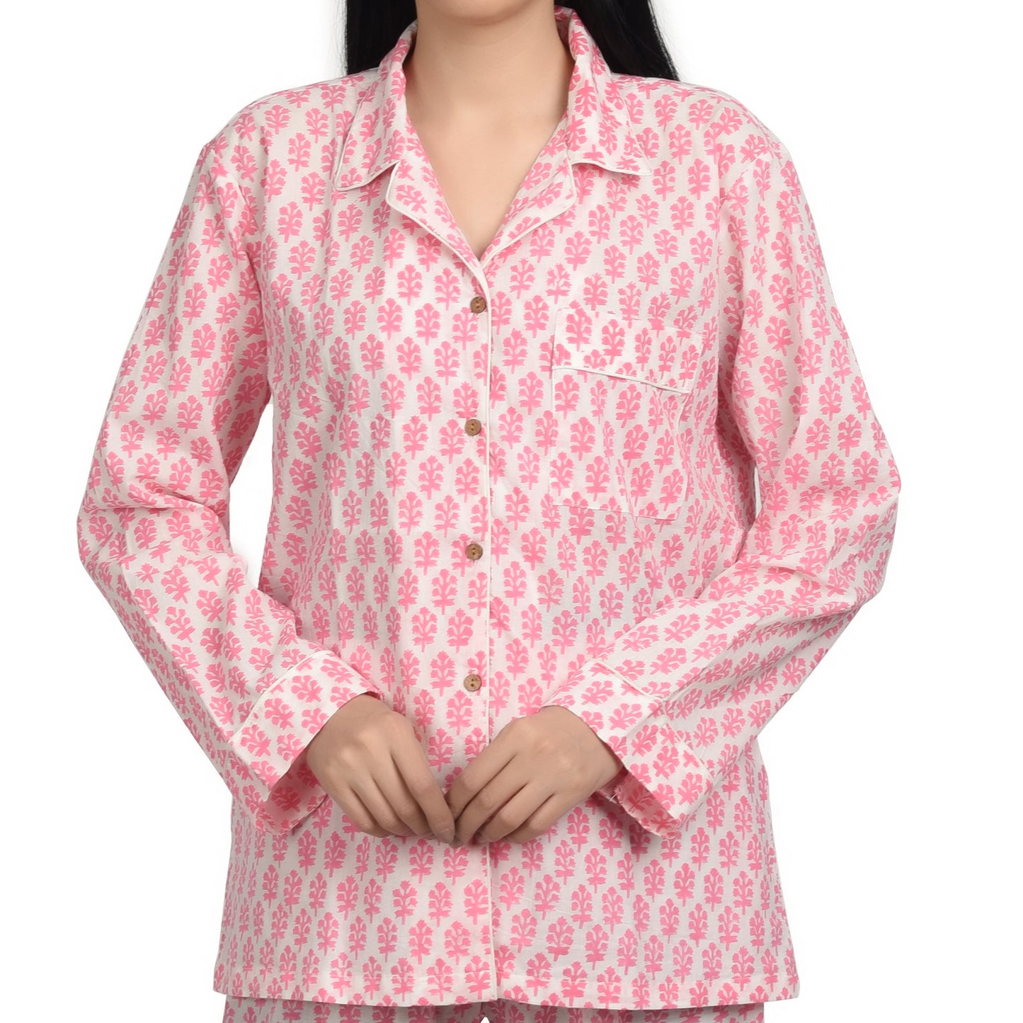 Block Print women PJ Set cotton print Night suits pajama set Traditional Color Print sleepwear set