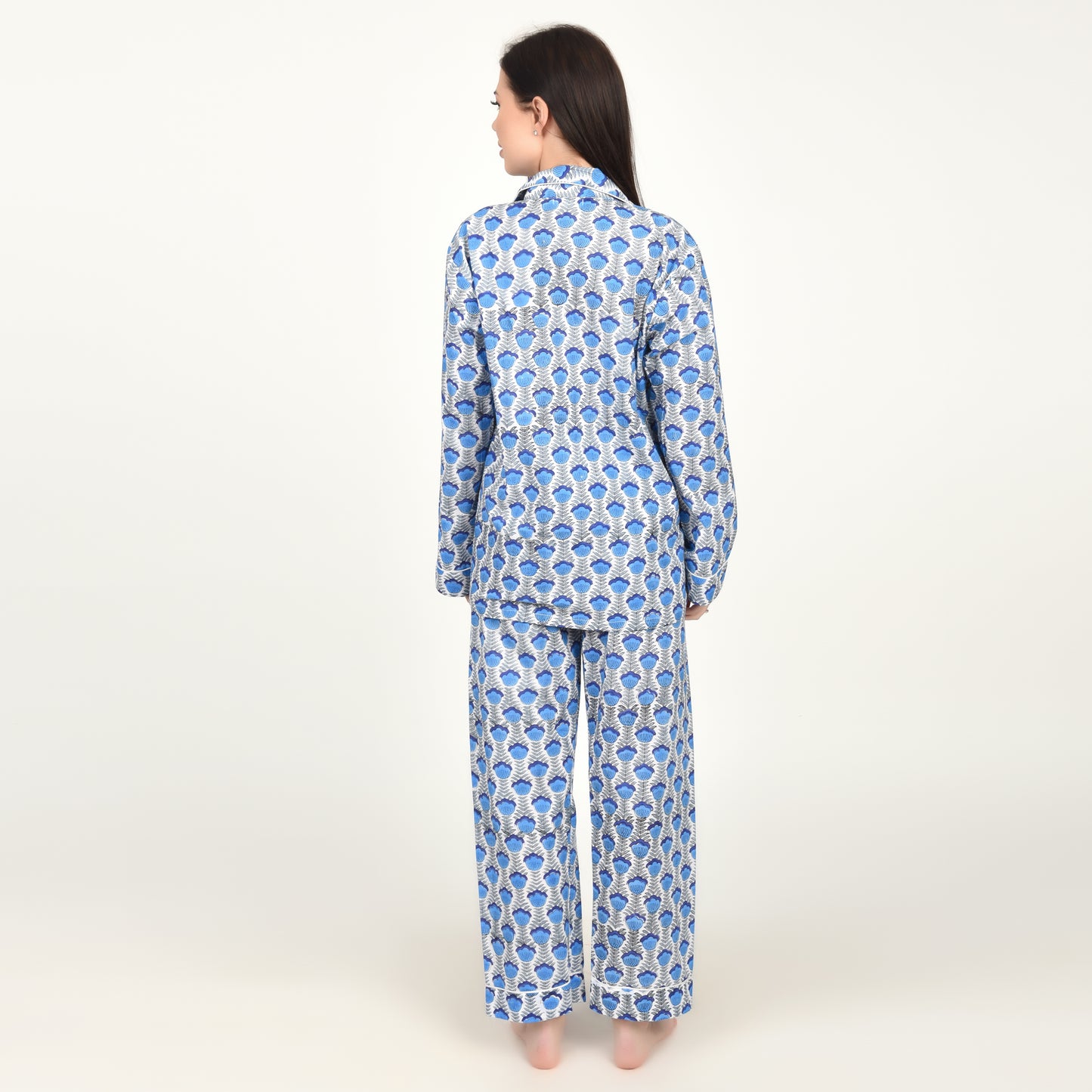 Block Print women PJ Set cotton print Night suits pajama set Traditional Color Print sleepwear set