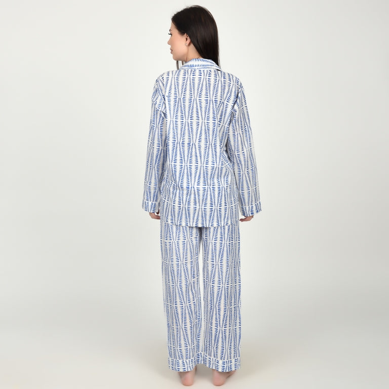 Block Print women PJ Set cotton print Night suits pajama set Traditional Color Print sleepwear set