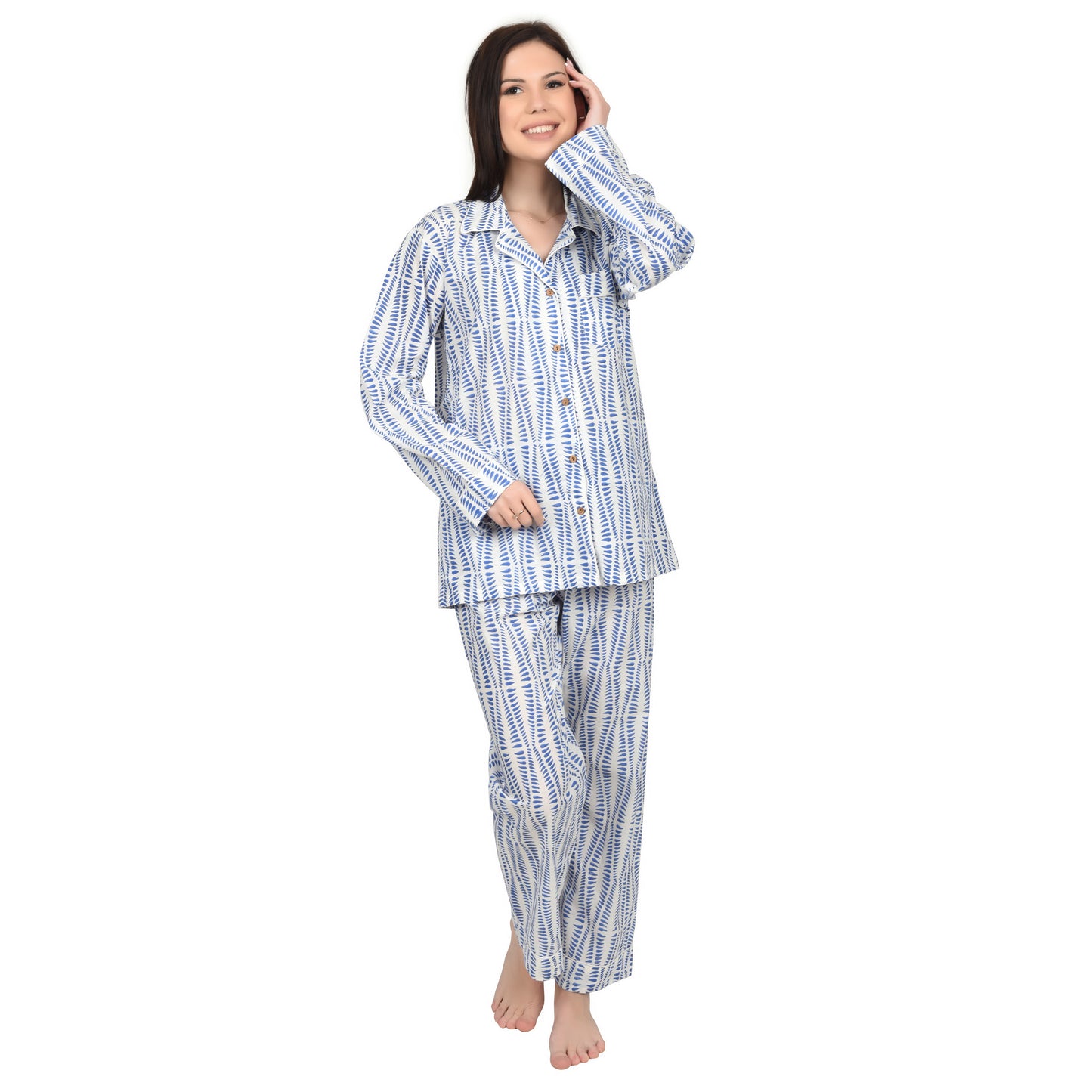 Block Print women PJ Set cotton print Night suits pajama set Traditional Color Print sleepwear set