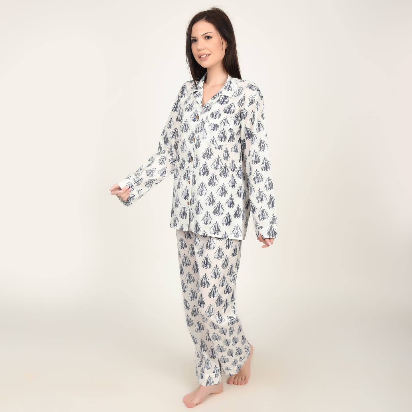 Block Print women PJ Set cotton print Night suits pajama set Traditional Color Print sleepwear set