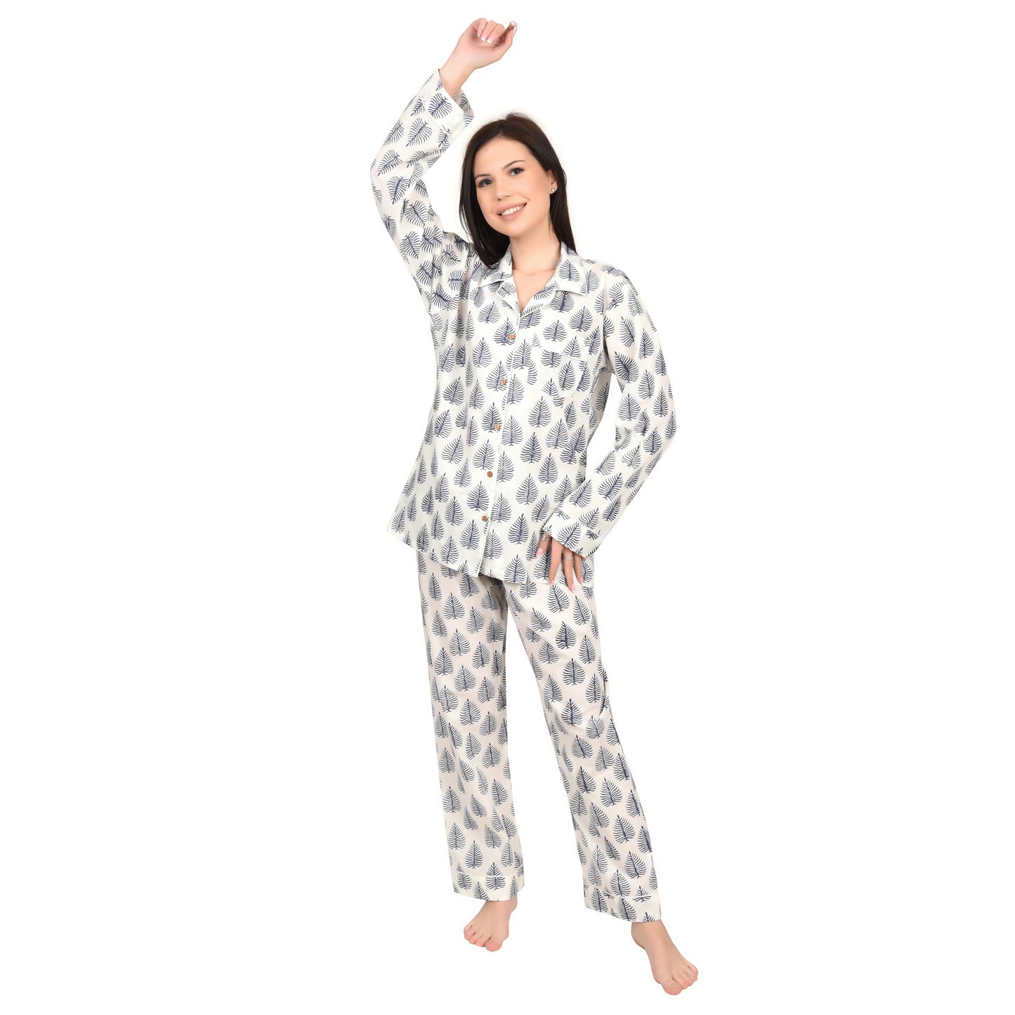 Block Print women PJ Set cotton print Night suits pajama set Traditional Color Print sleepwear set