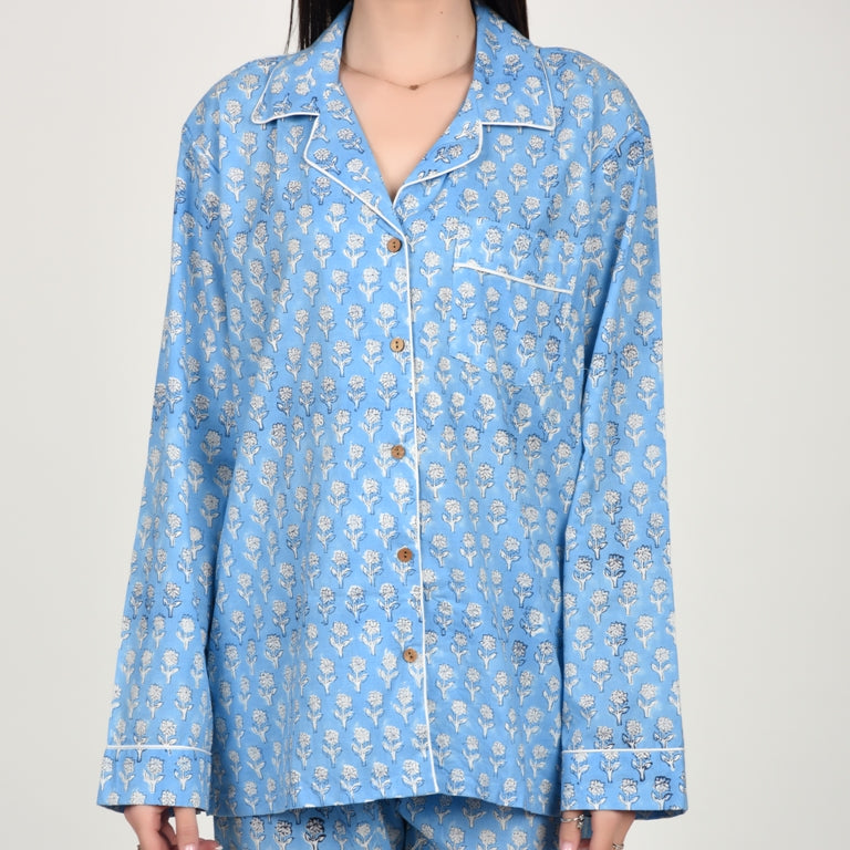 Block Print women PJ Set cotton print Night suits pajama set Traditional Color Print sleepwear set