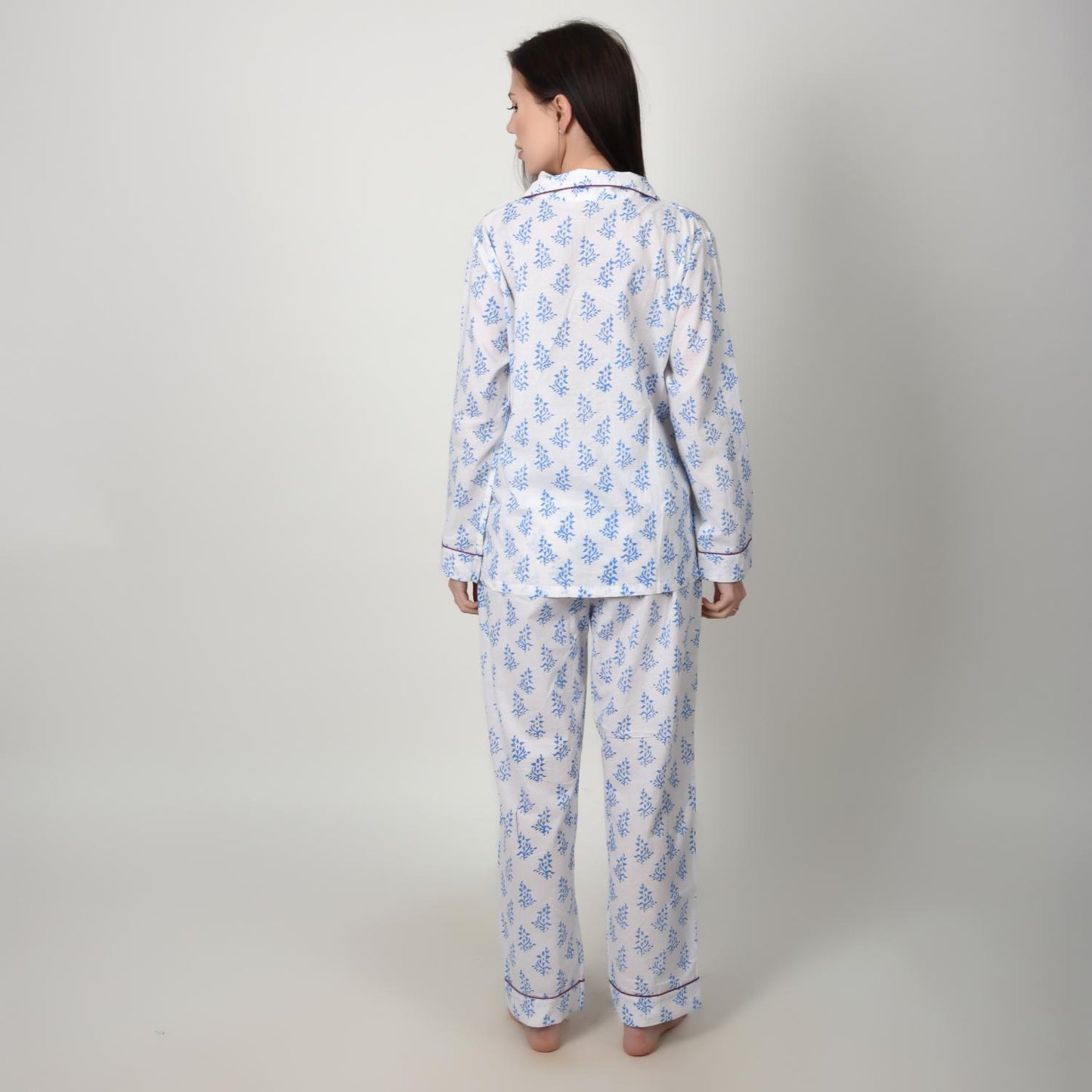 Block Print women PJ Set cotton print Night suits pajama set Traditional Color Print sleepwear set