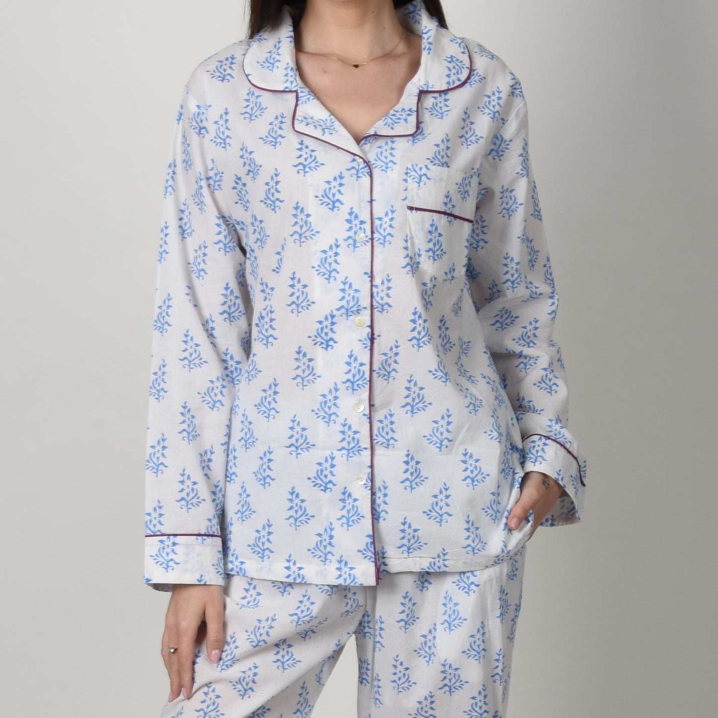 Block Print women PJ Set cotton print Night suits pajama set Traditional Color Print sleepwear set