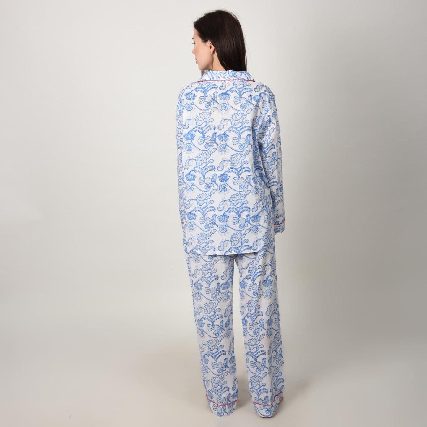 Block Print women PJ Set cotton print Night suits pajama set Traditional Color Print sleepwear set