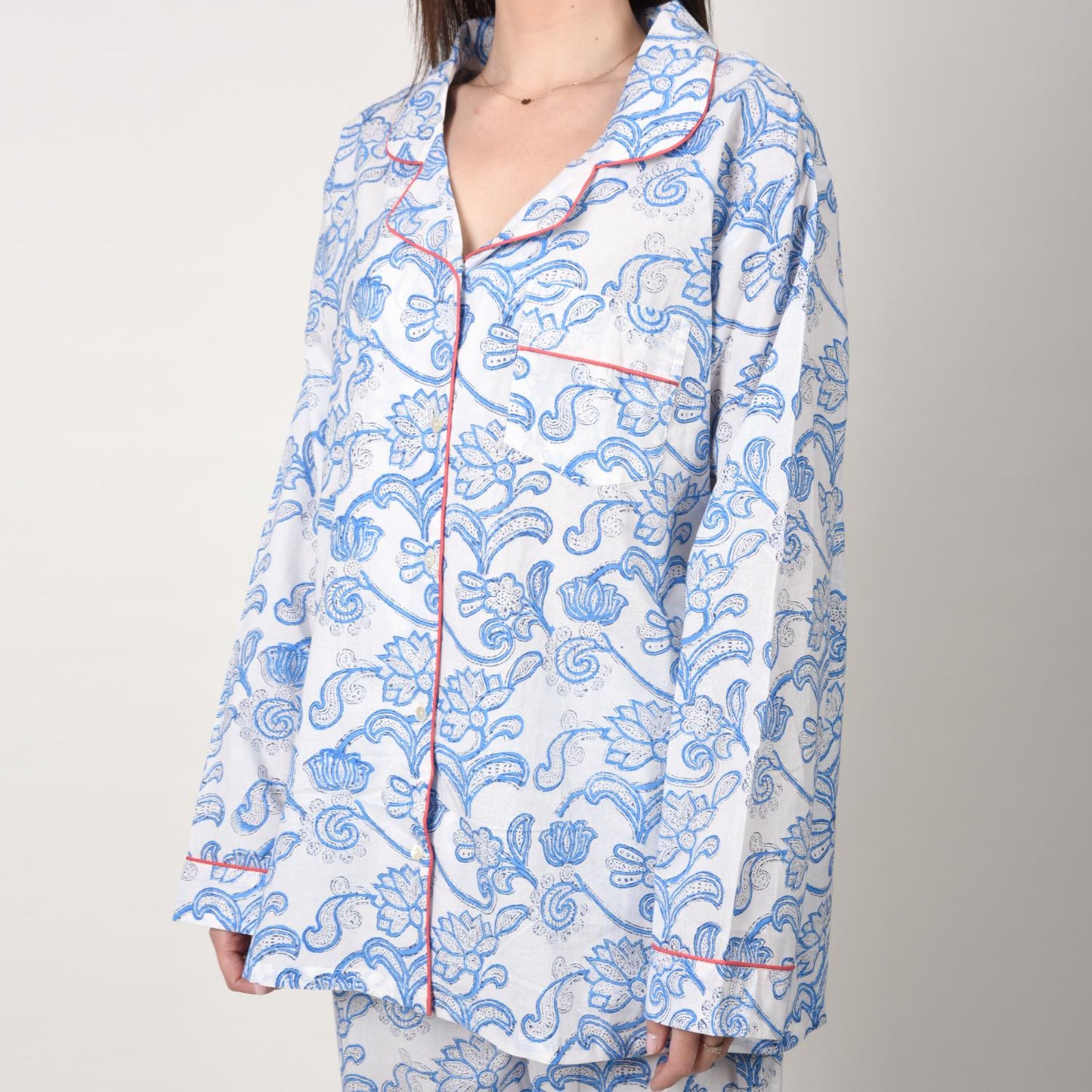 Block Print women PJ Set cotton print Night suits pajama set Traditional Color Print sleepwear set