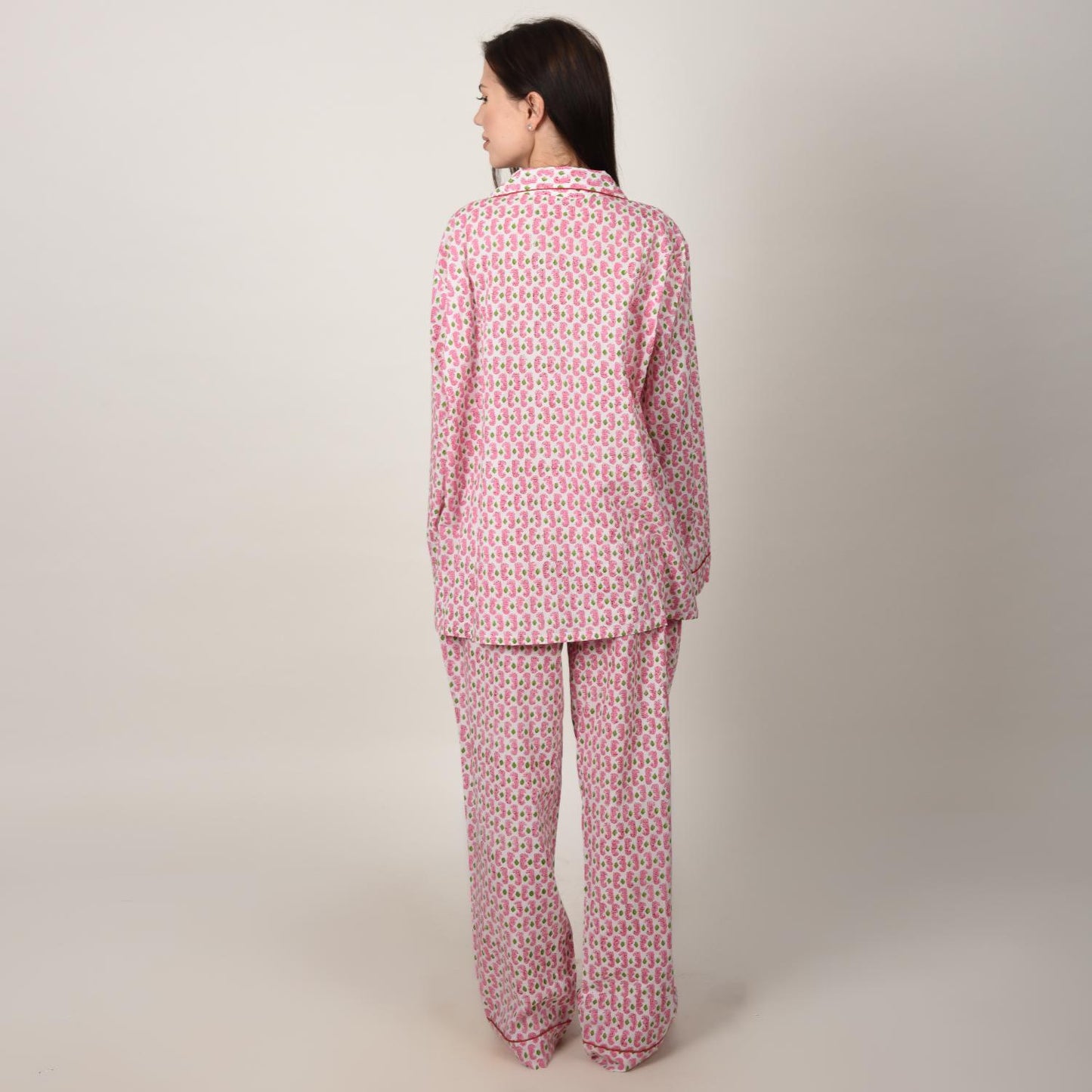 Block Print women PJ Set cotton print Night suits pajama set Traditional Color Print sleepwear set