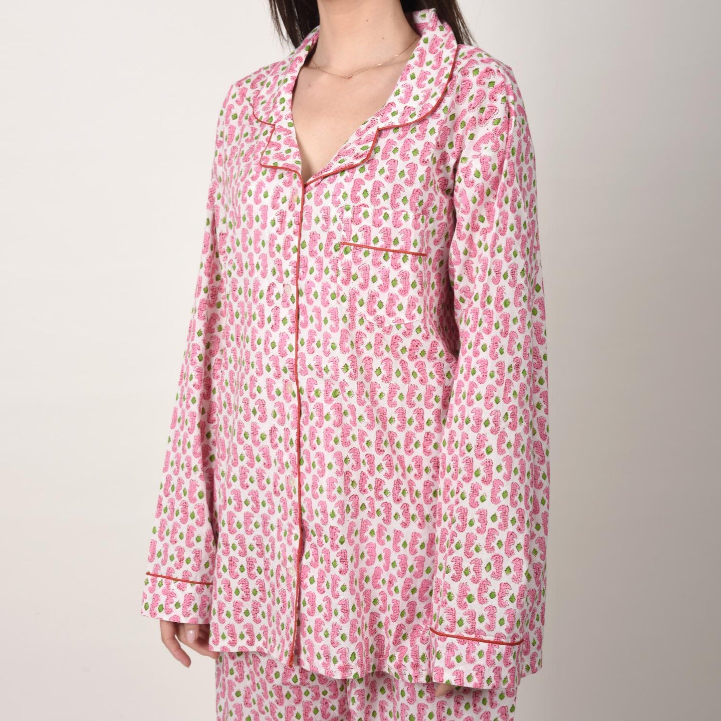 Block Print women PJ Set cotton print Night suits pajama set Traditional Color Print sleepwear set