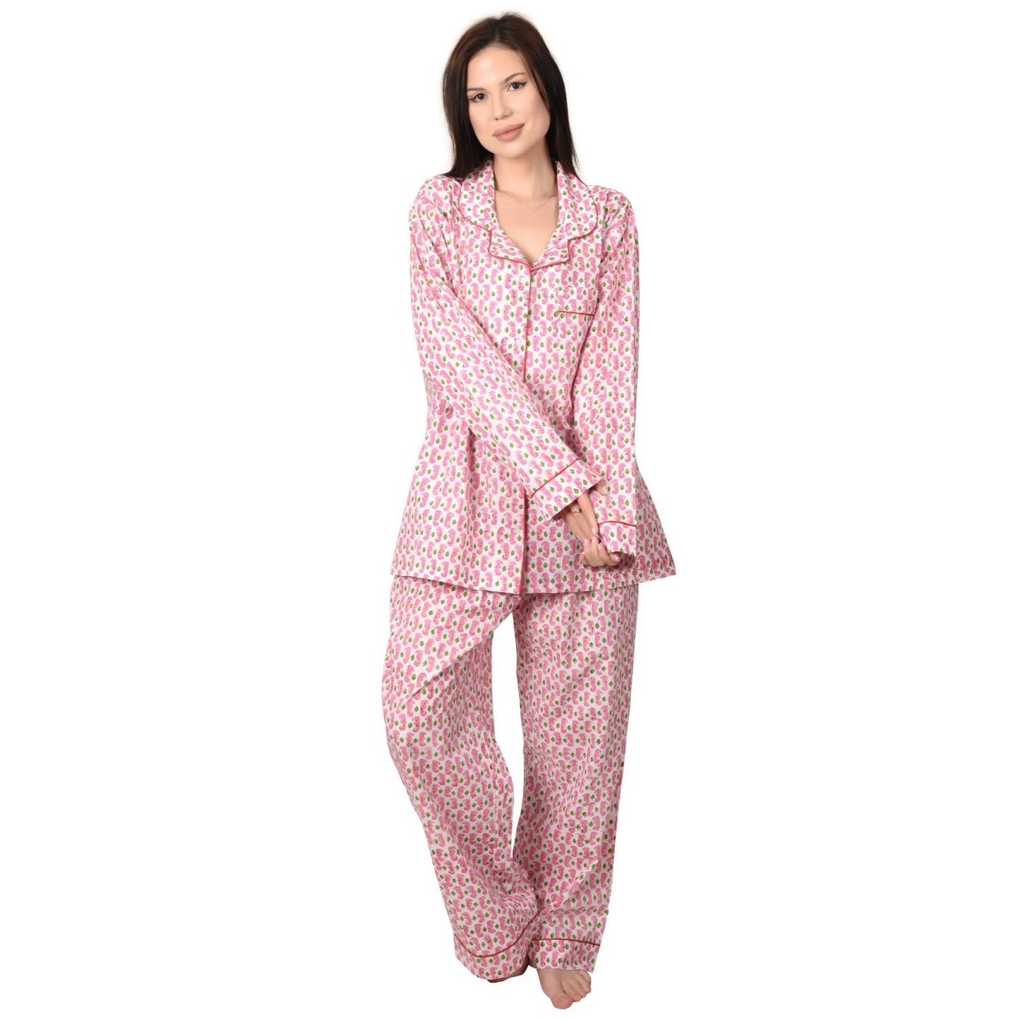 Block Print women PJ Set cotton print Night suits pajama set Traditional Color Print sleepwear set