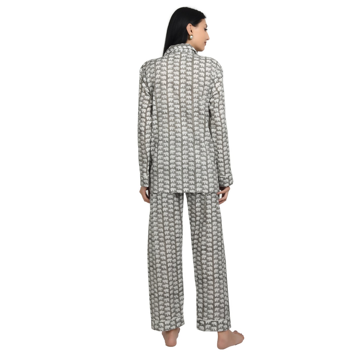 Block Print women PJ Set cotton print Night suits pajama set Traditional Color Print sleepwear set