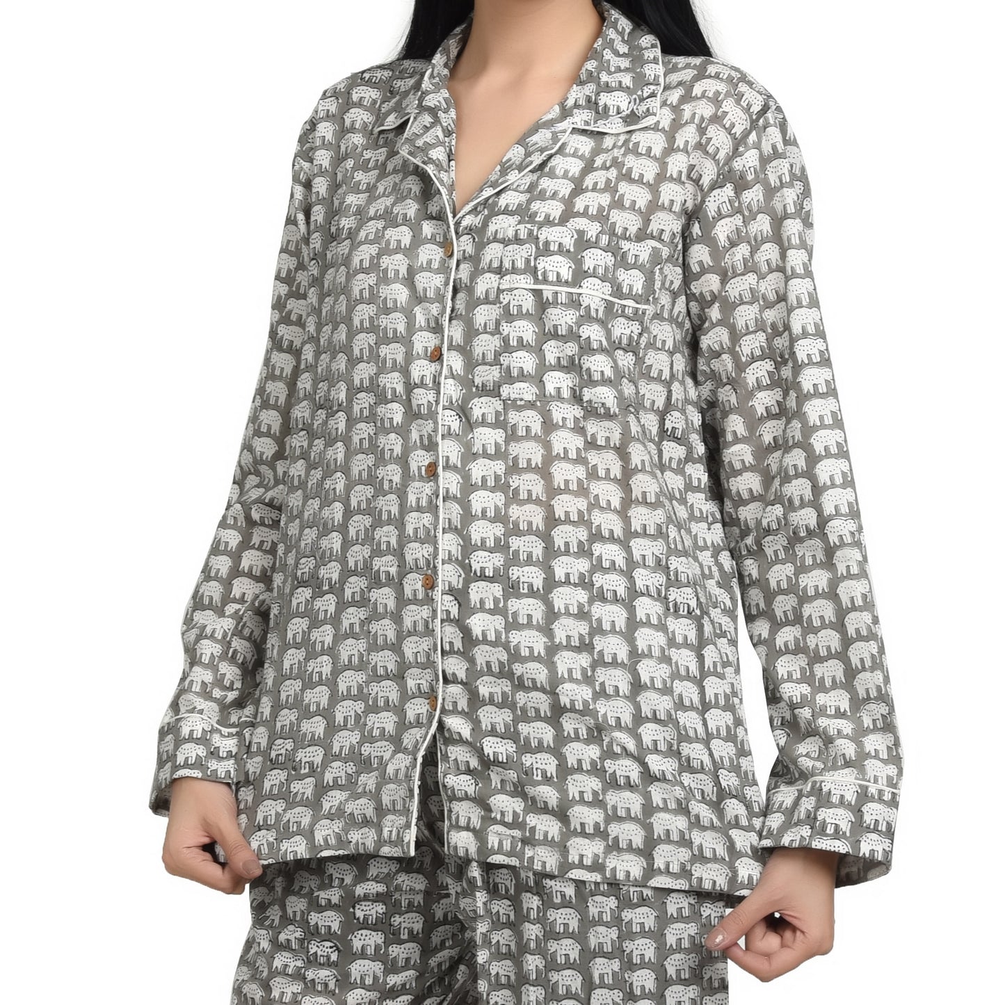 Block Print women PJ Set cotton print Night suits pajama set Traditional Color Print sleepwear set