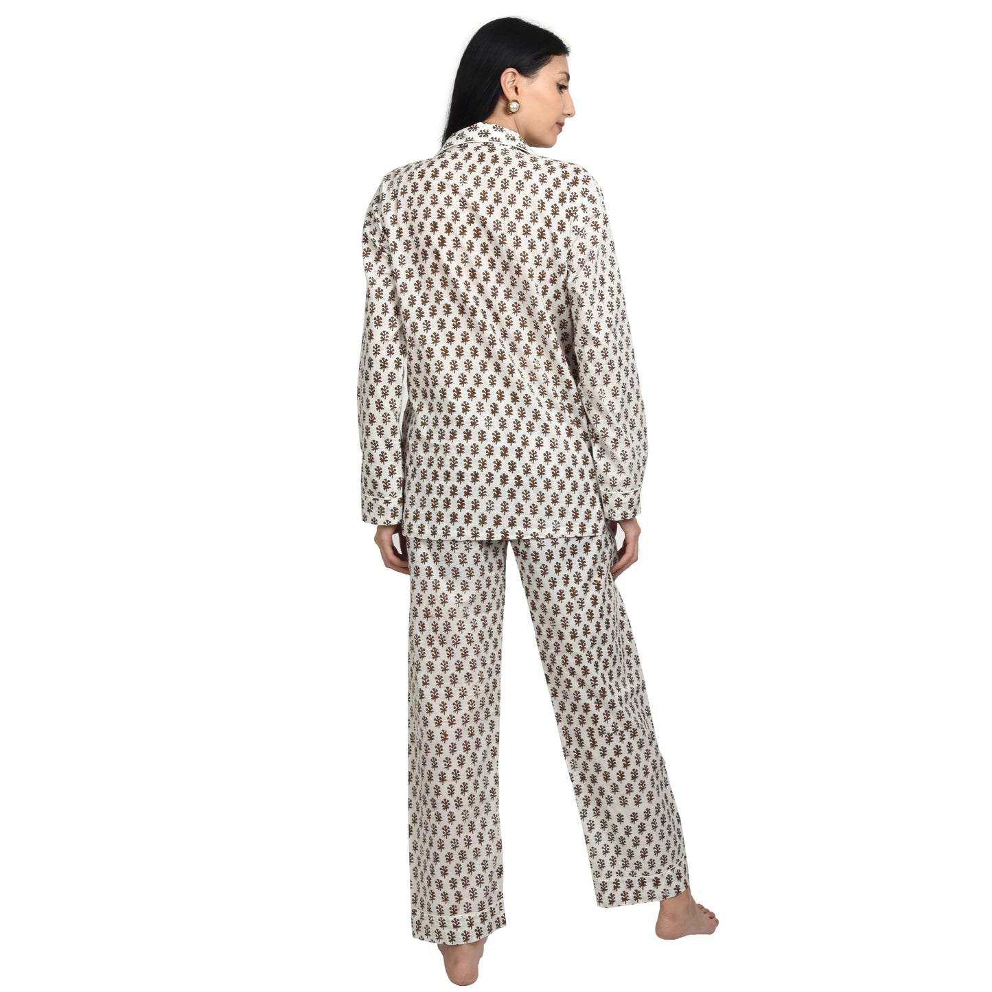 Block Print women PJ Set cotton print Night suits pajama set Traditional Color Print sleepwear set