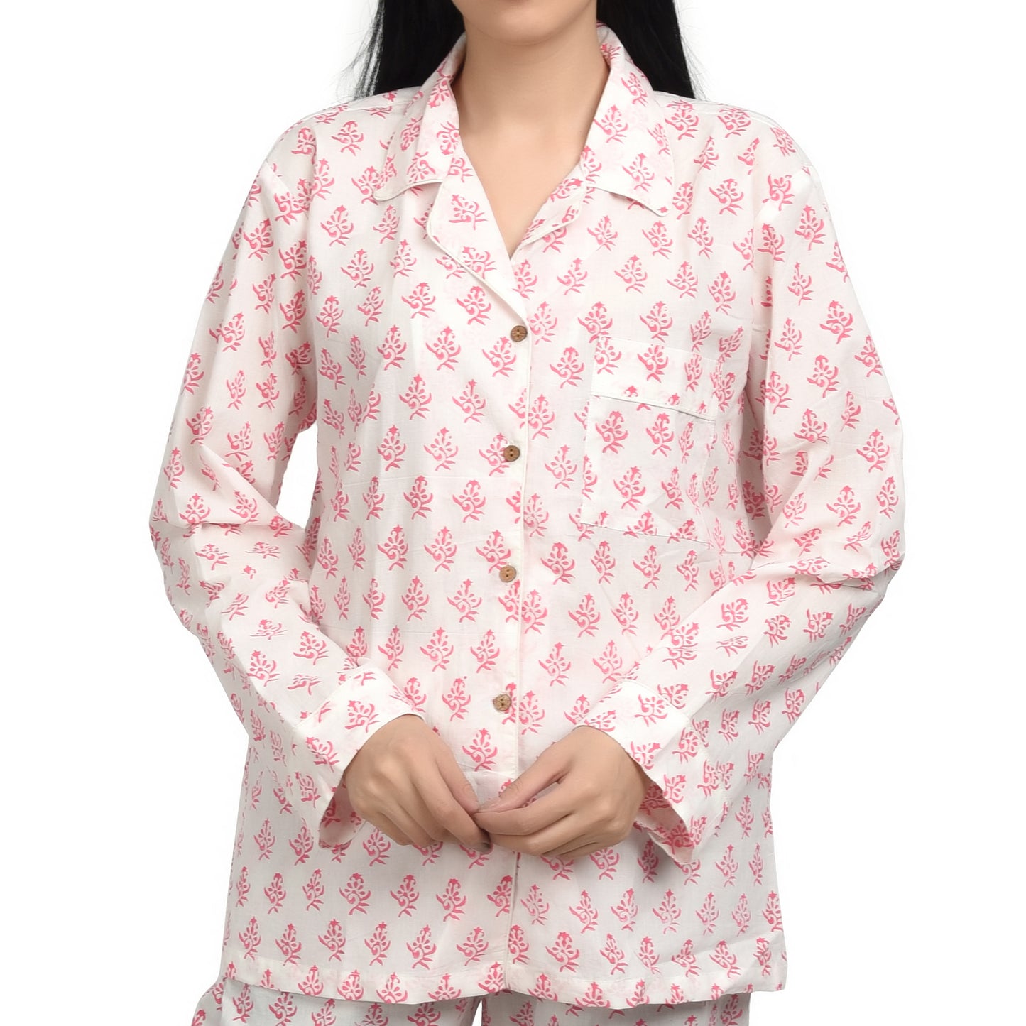 Block Print women PJ Set cotton print Night suits pajama set Traditional Color Print sleepwear set