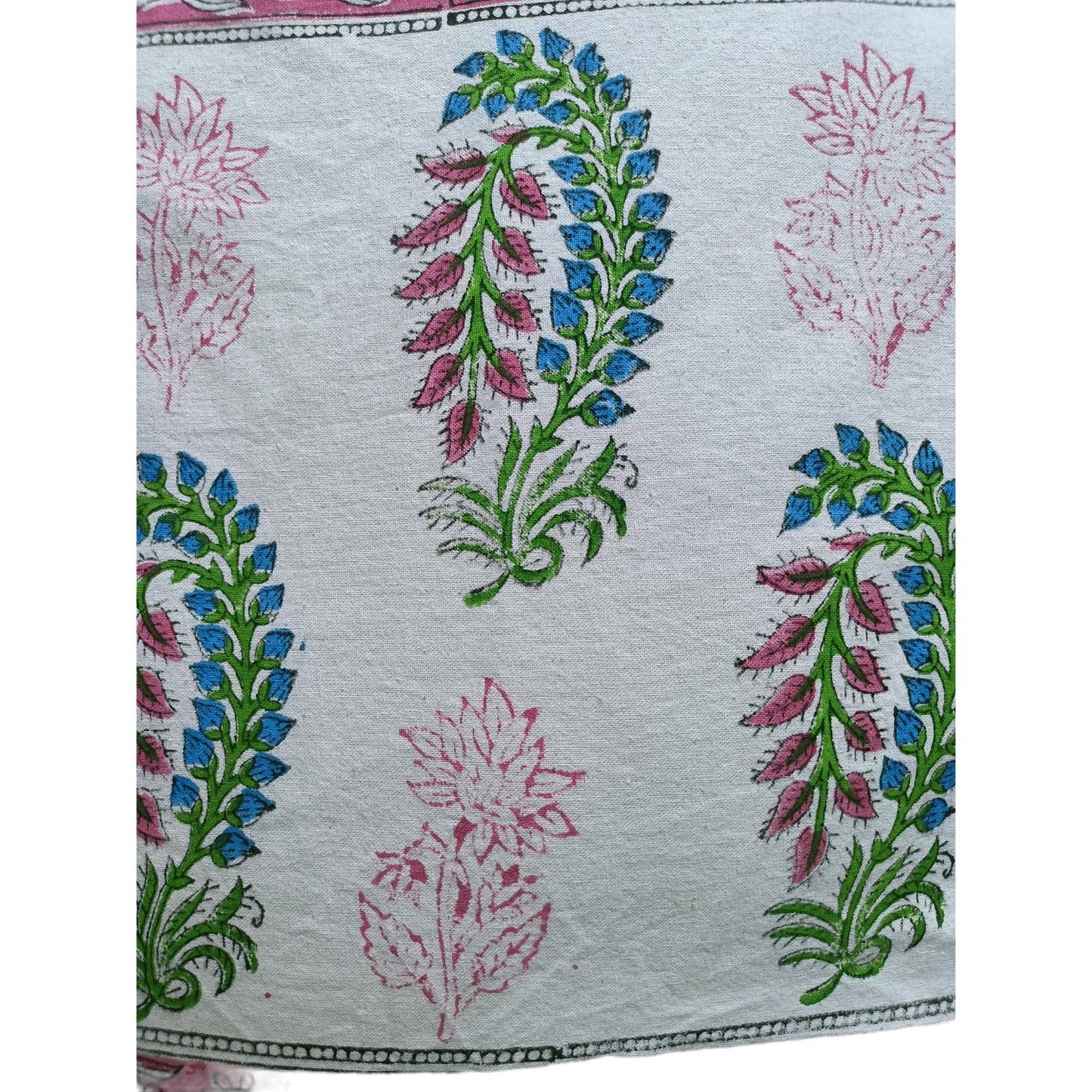 Cotton Cushion Cover Traditional Hand Block Printed Suitable for Bed Room,Living Room,Sofa Car Couch 16x16