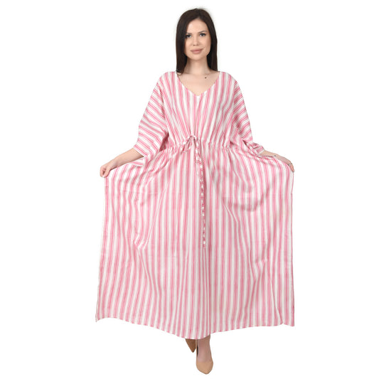 Hand Block Print Cotton Caftans For Women Free Size Vintage traditonal art Maxi gown sleepwear Night gown Kaftan dress