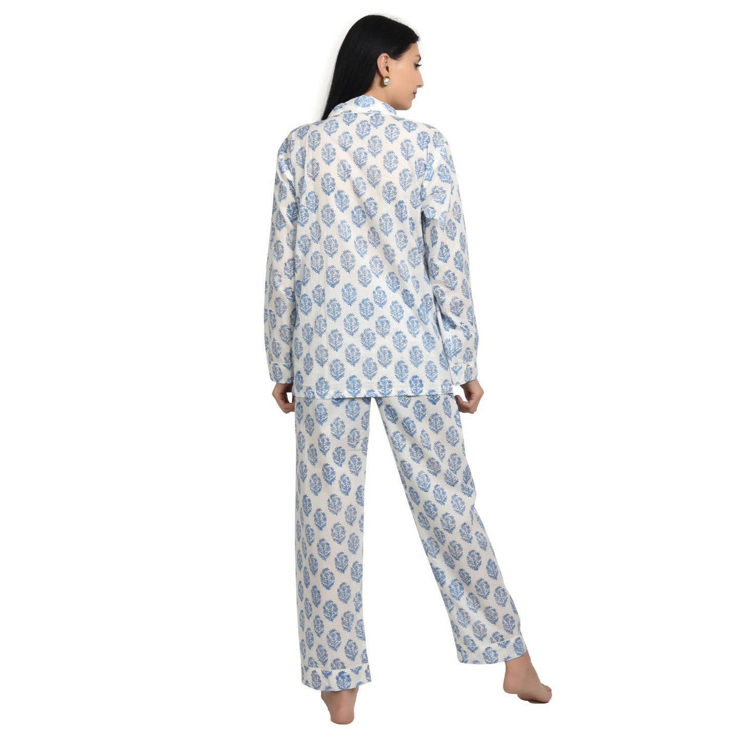 Block Print women PJ Set cotton print Night suits pajama set Traditional Color Print sleepwear set