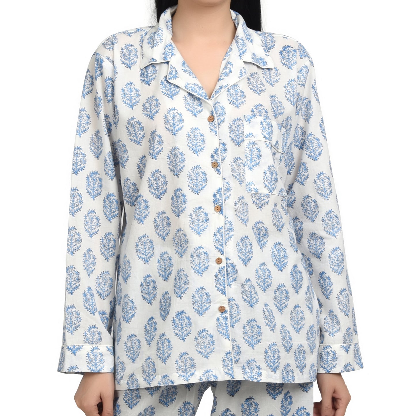 Block Print women PJ Set cotton print Night suits pajama set Traditional Color Print sleepwear set